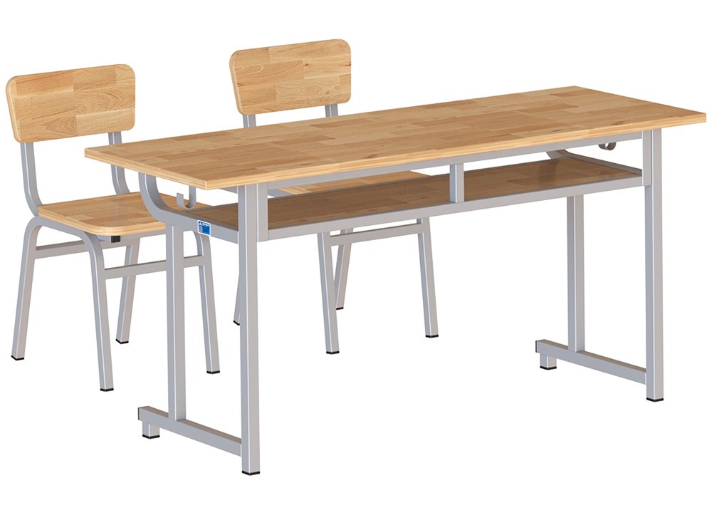 Bàn ghế học sinh gỗ tự nhiên